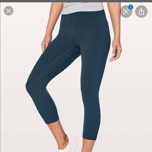 Lululemon Teal Cropped Align Pant